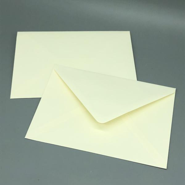 Umschlag C6 Papier Grußkarten elfenbein